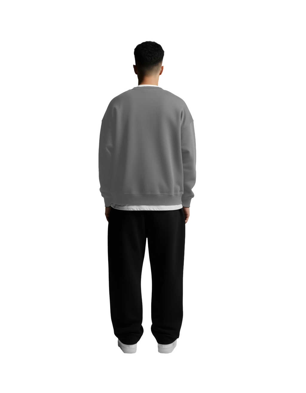 Drop Shoulder Crewneck (Grey)