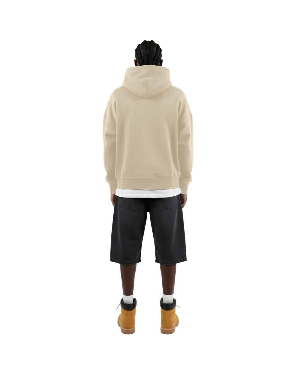 Cropped Hoodie (Beige)