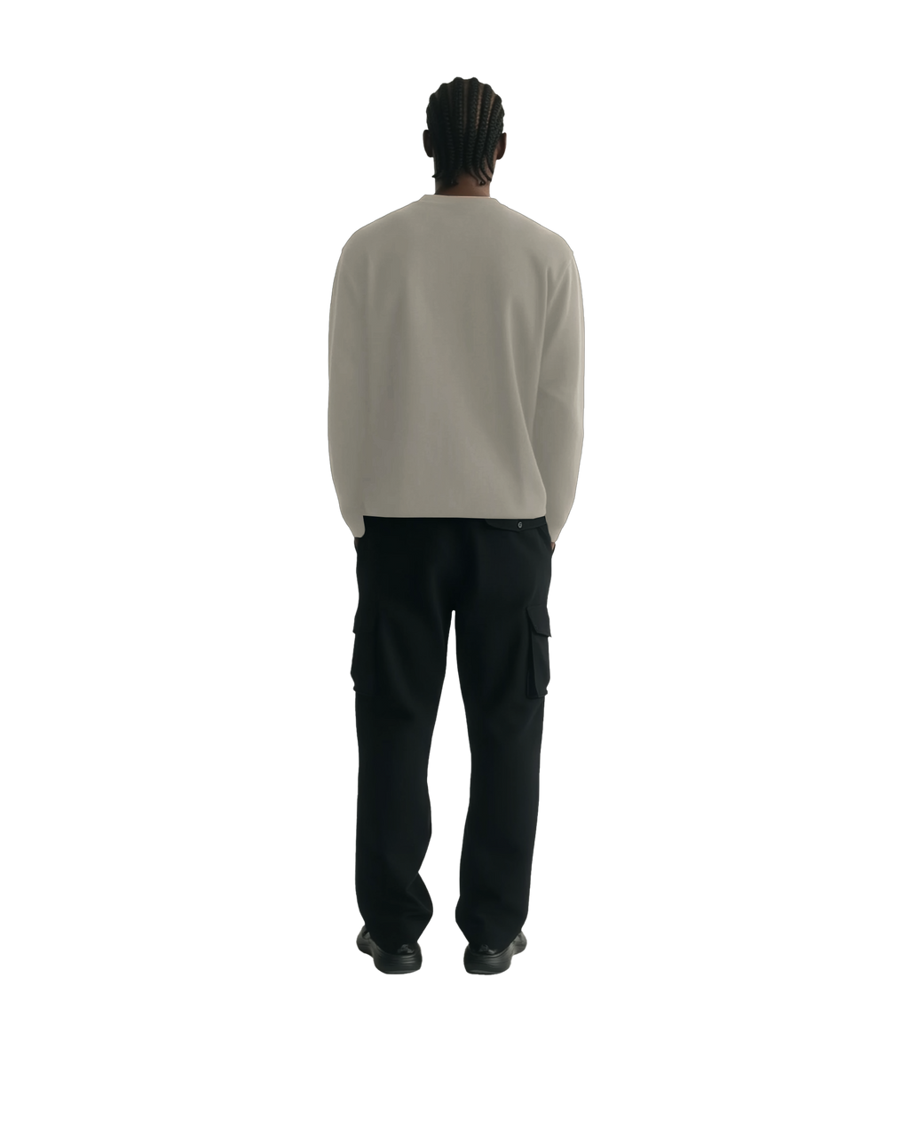 Cropped Long Sleeve (Beige)