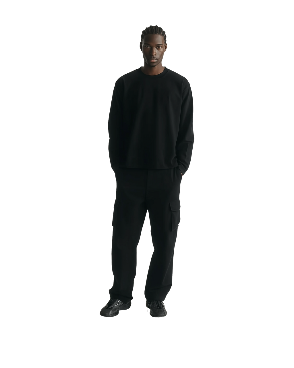 Cropped Long Sleeve (Black)