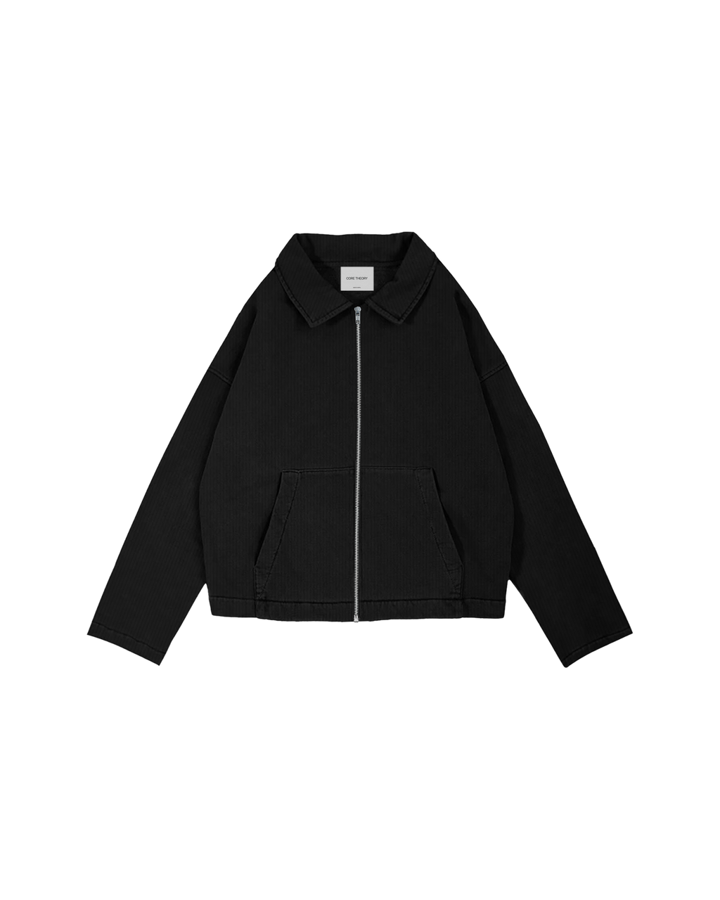 Collared Full Zip (Black)