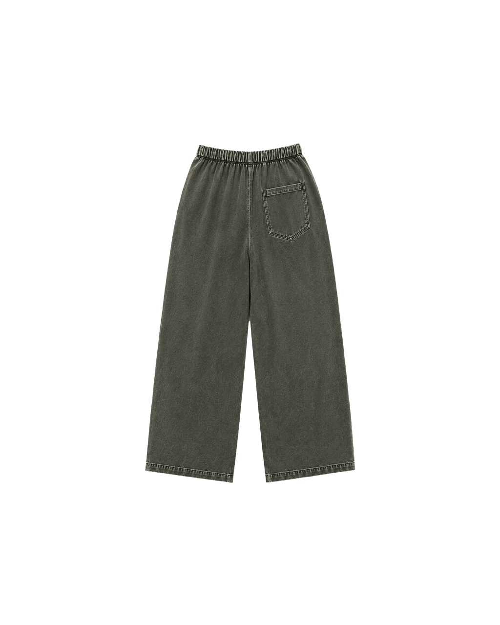 OLIVE FADED LOOSE FIT TROUSER