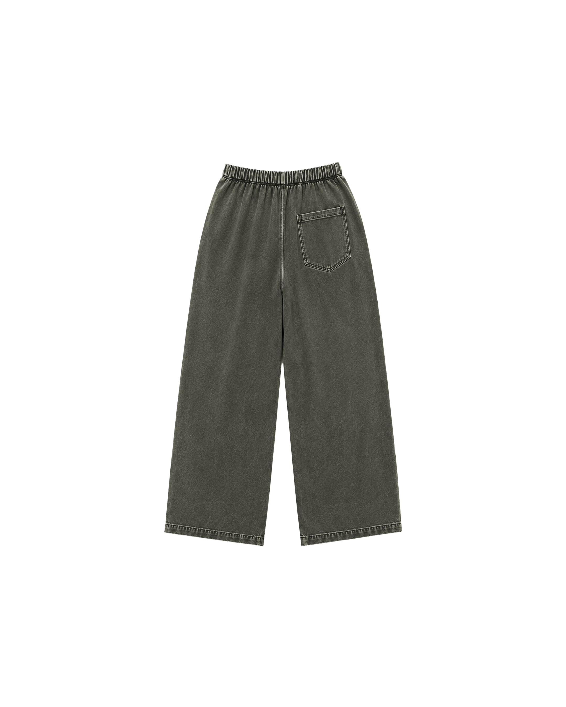 OLIVE FADED LOOSE FIT TROUSER