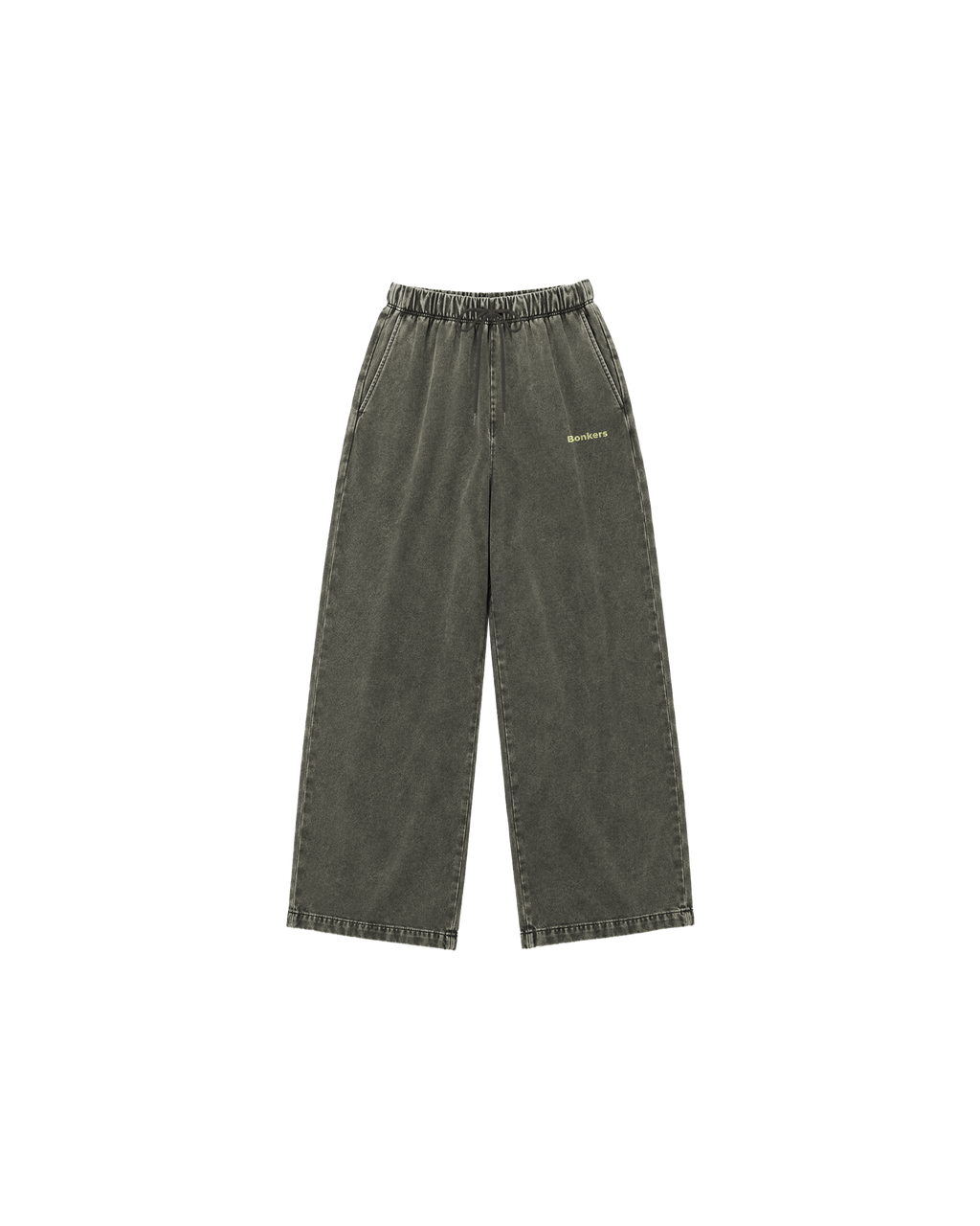 OLIVE FADED LOOSE FIT TROUSER