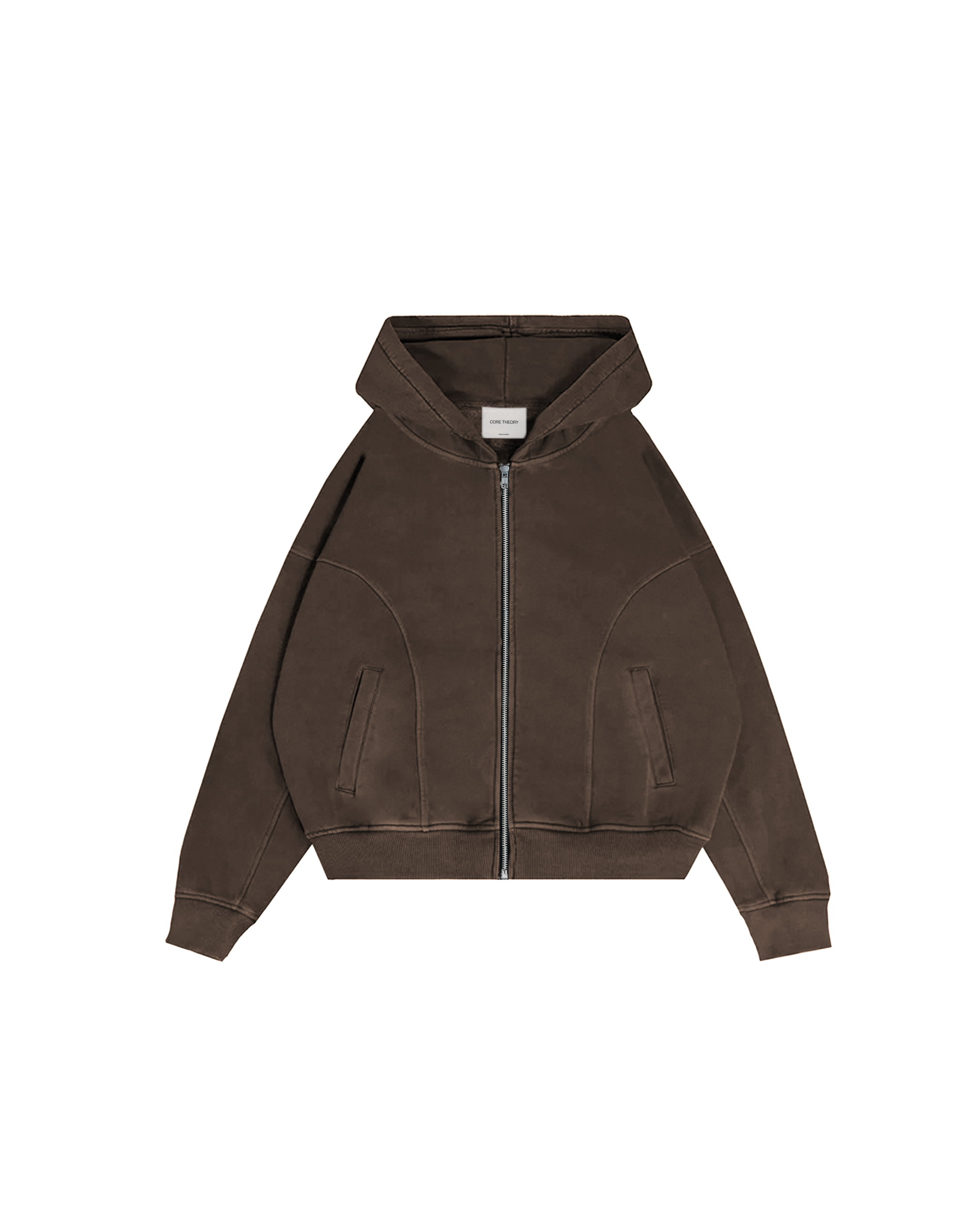 Signature Zip Hoodie (Brown)