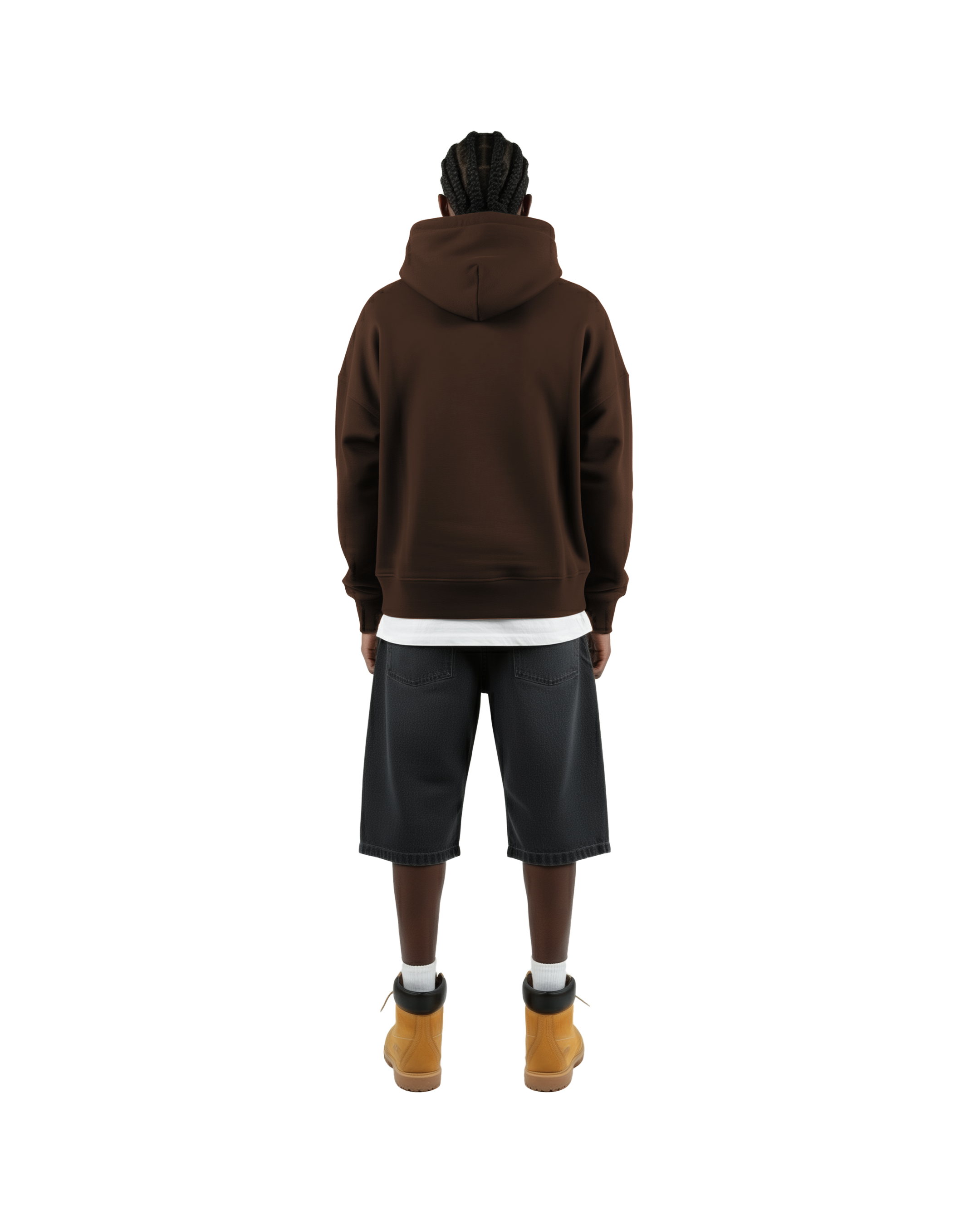 Cropped Hoodie (Brown)