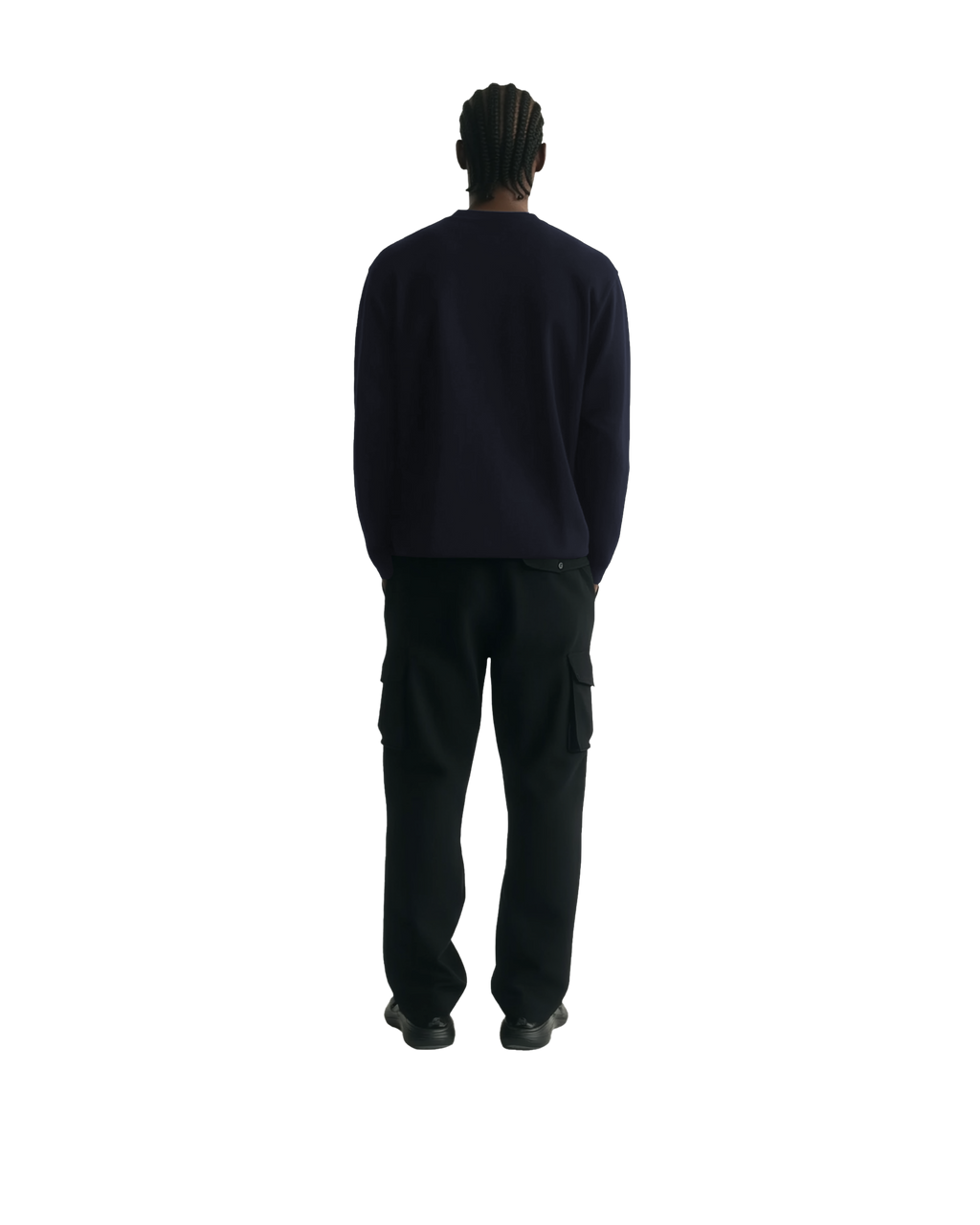 Cropped Long Sleeve (Blue)