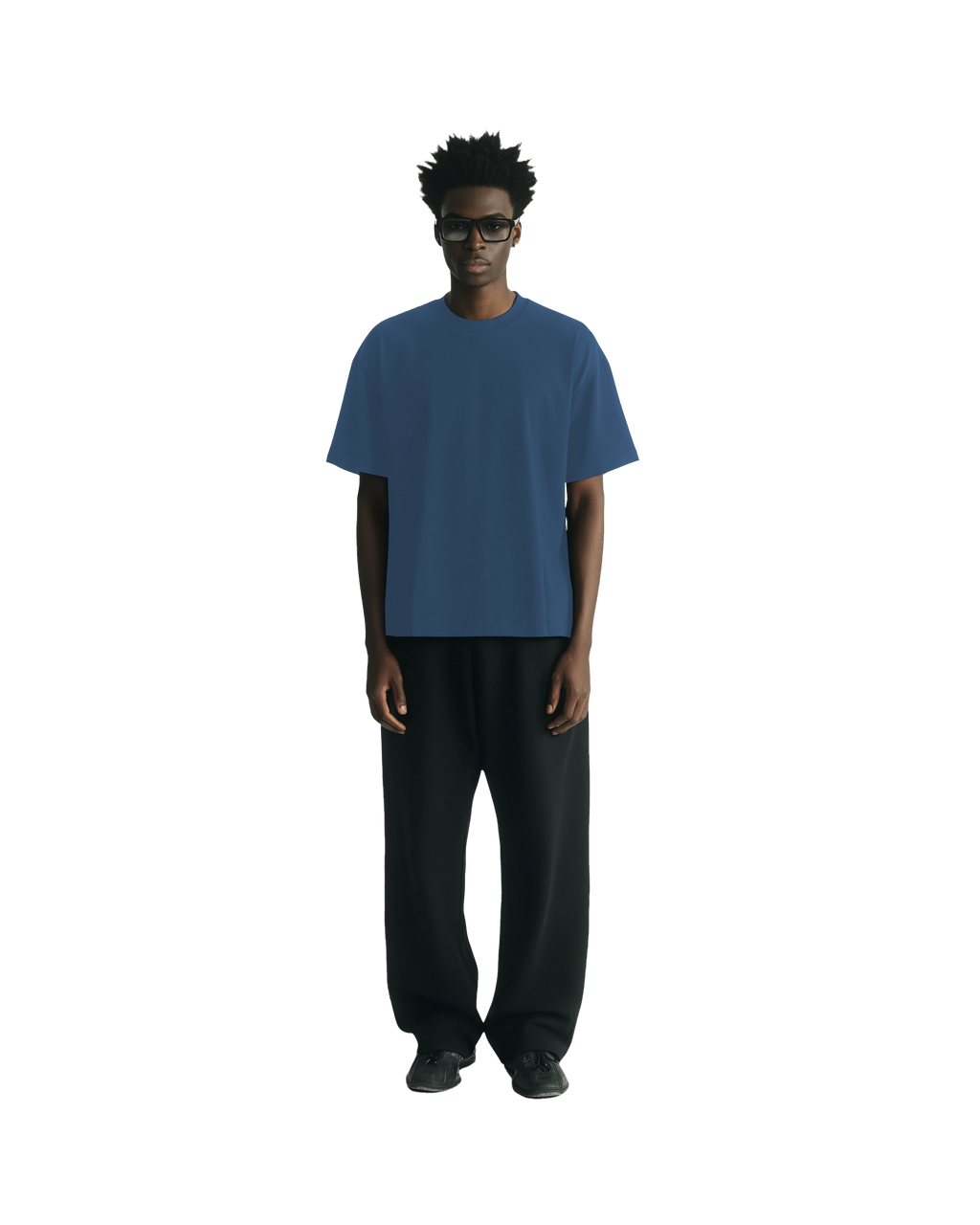 Cropped T-Shirt (Blue)