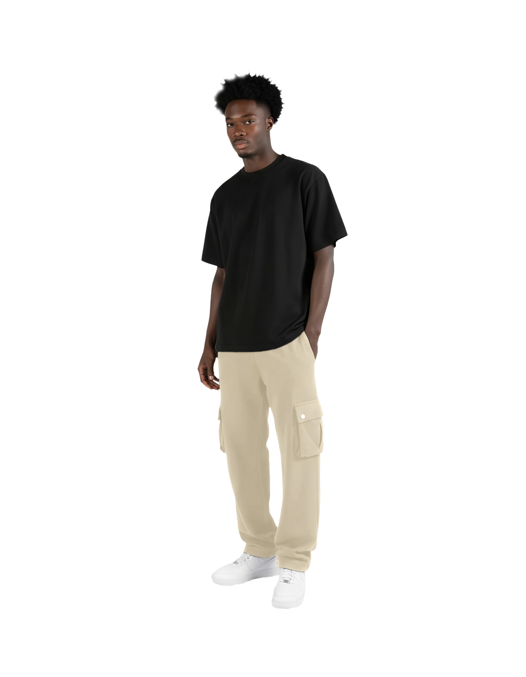 Cargo Sweatpants (Beige)