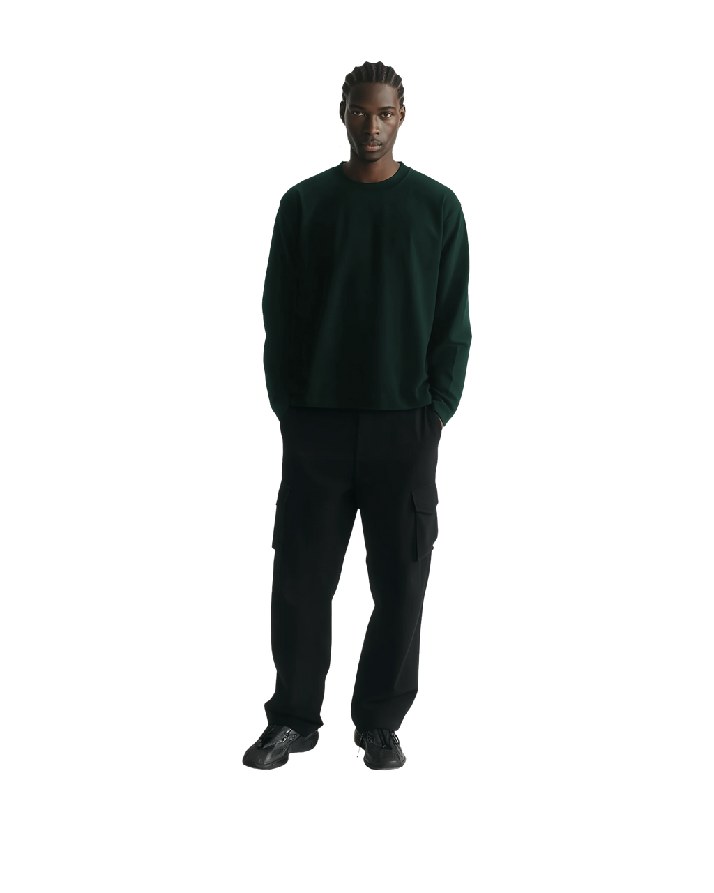 Cropped Long Sleeve (Green)