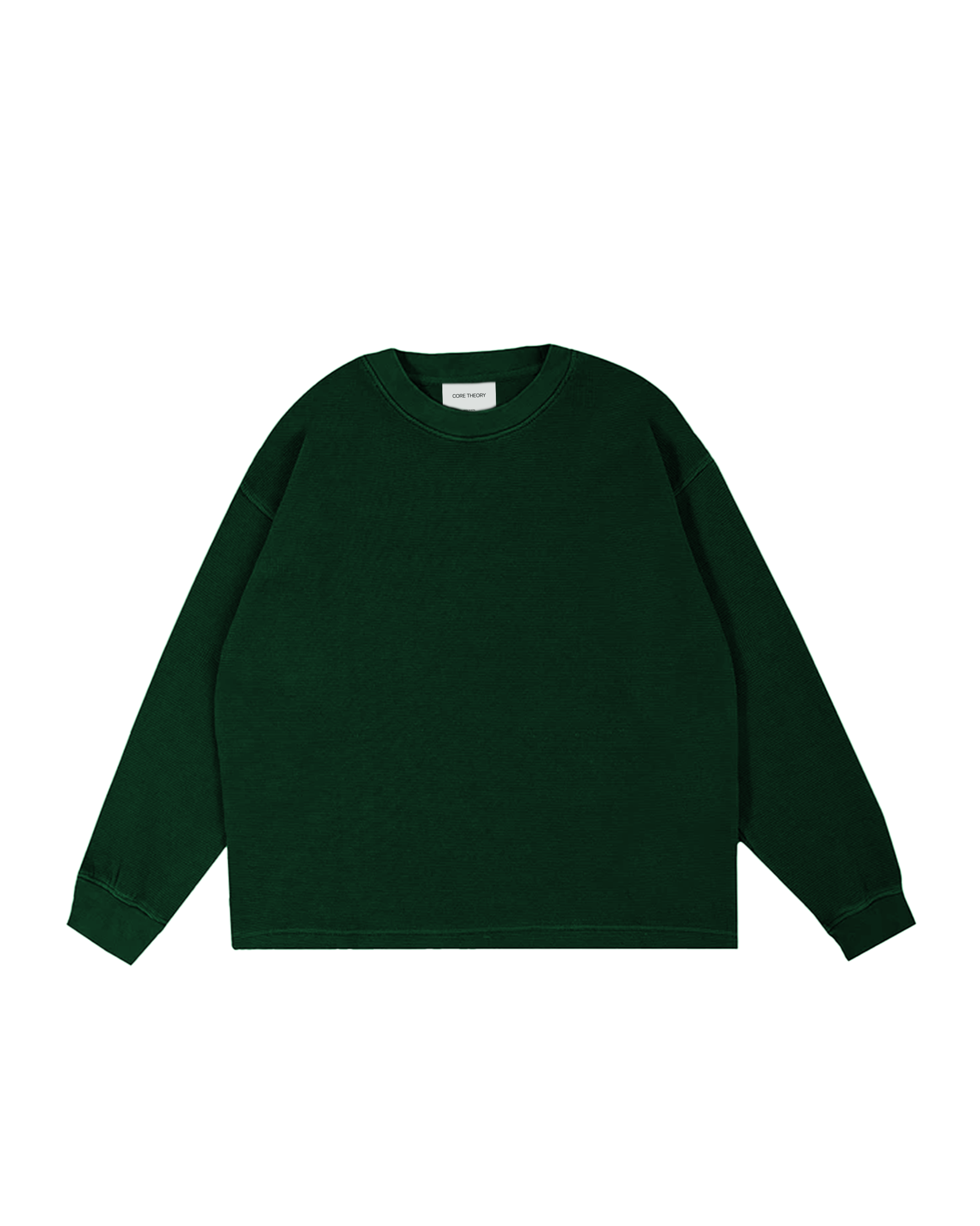 Drop Shoulder Long Sleeve (Green)