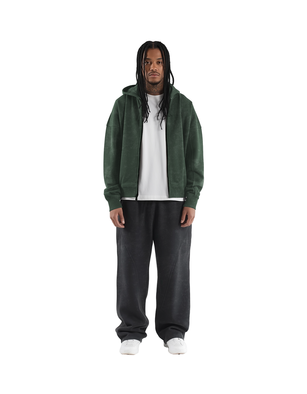 Signature Zip Hoodie (Green)