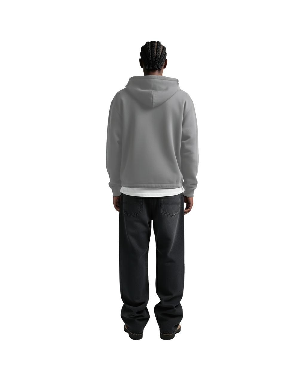 Cropped Zip Up (Grey)