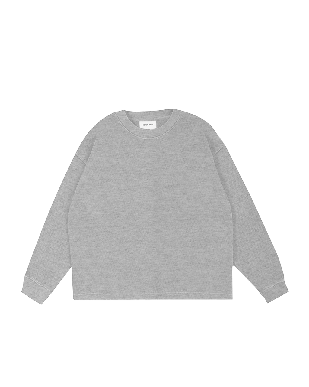 Drop Shoulder Long Sleeve (Grey)