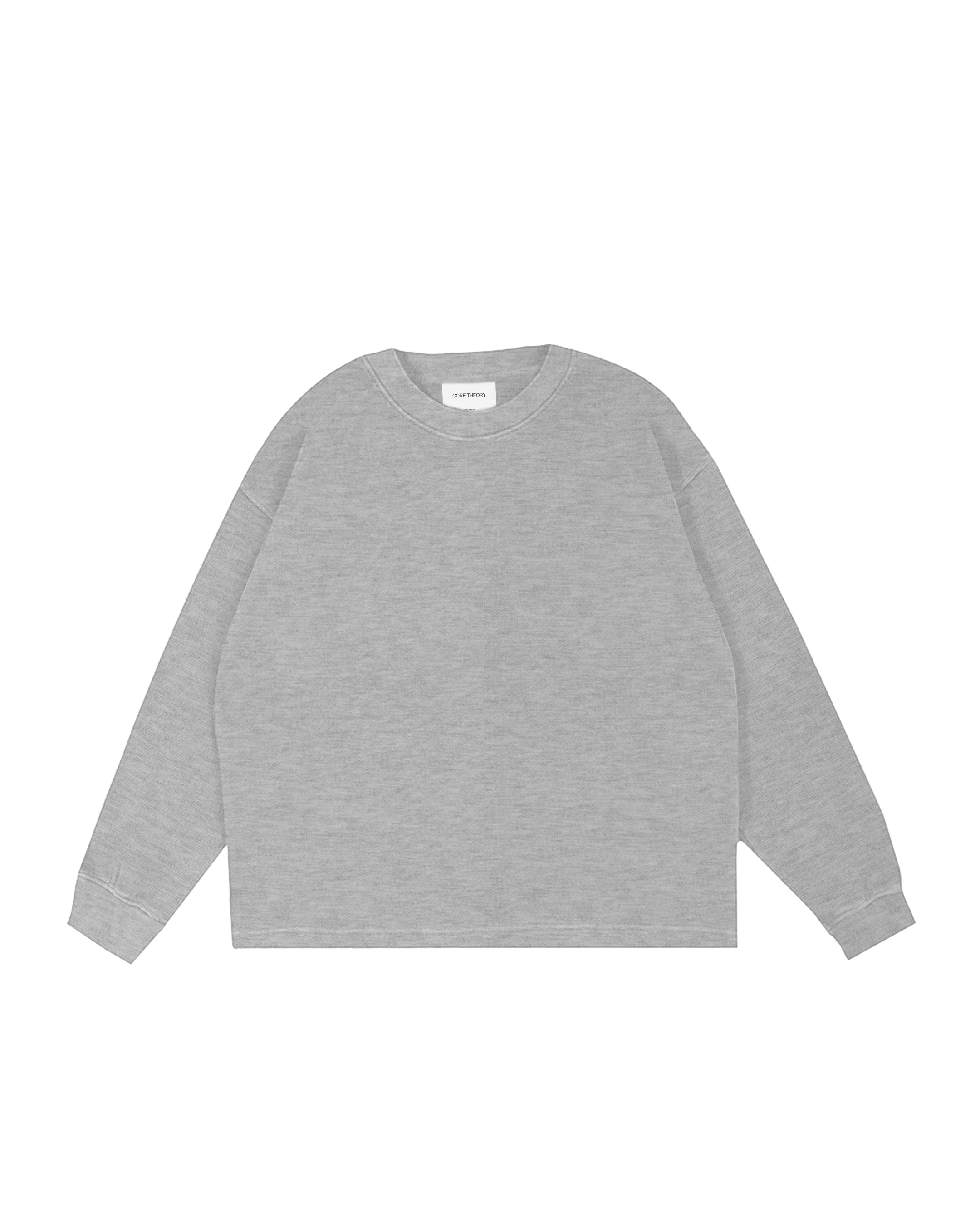 Drop Shoulder Long Sleeve (Grey)