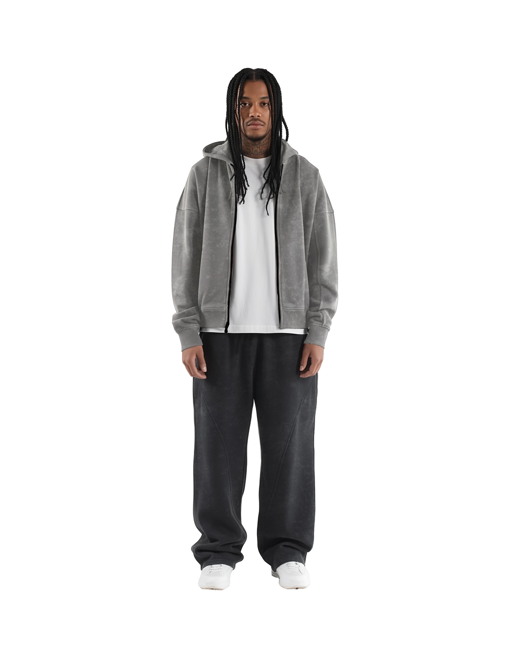 Signature Zip Hoodie (Grey)