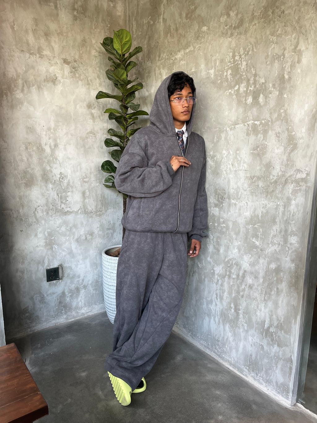 Signature Zip Hoodie (Dark Grey)