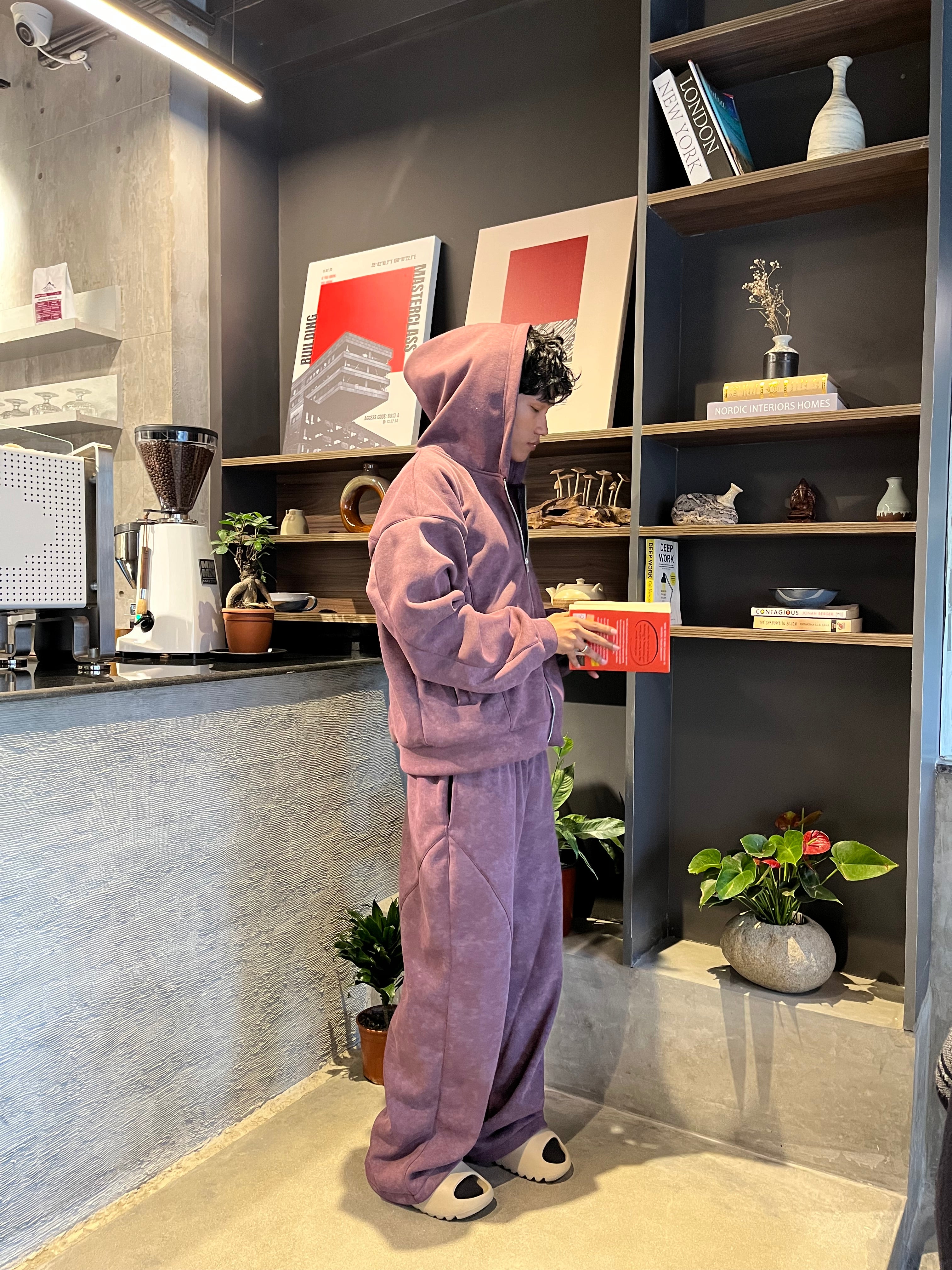 Signature Zip Hoodie (Purple)