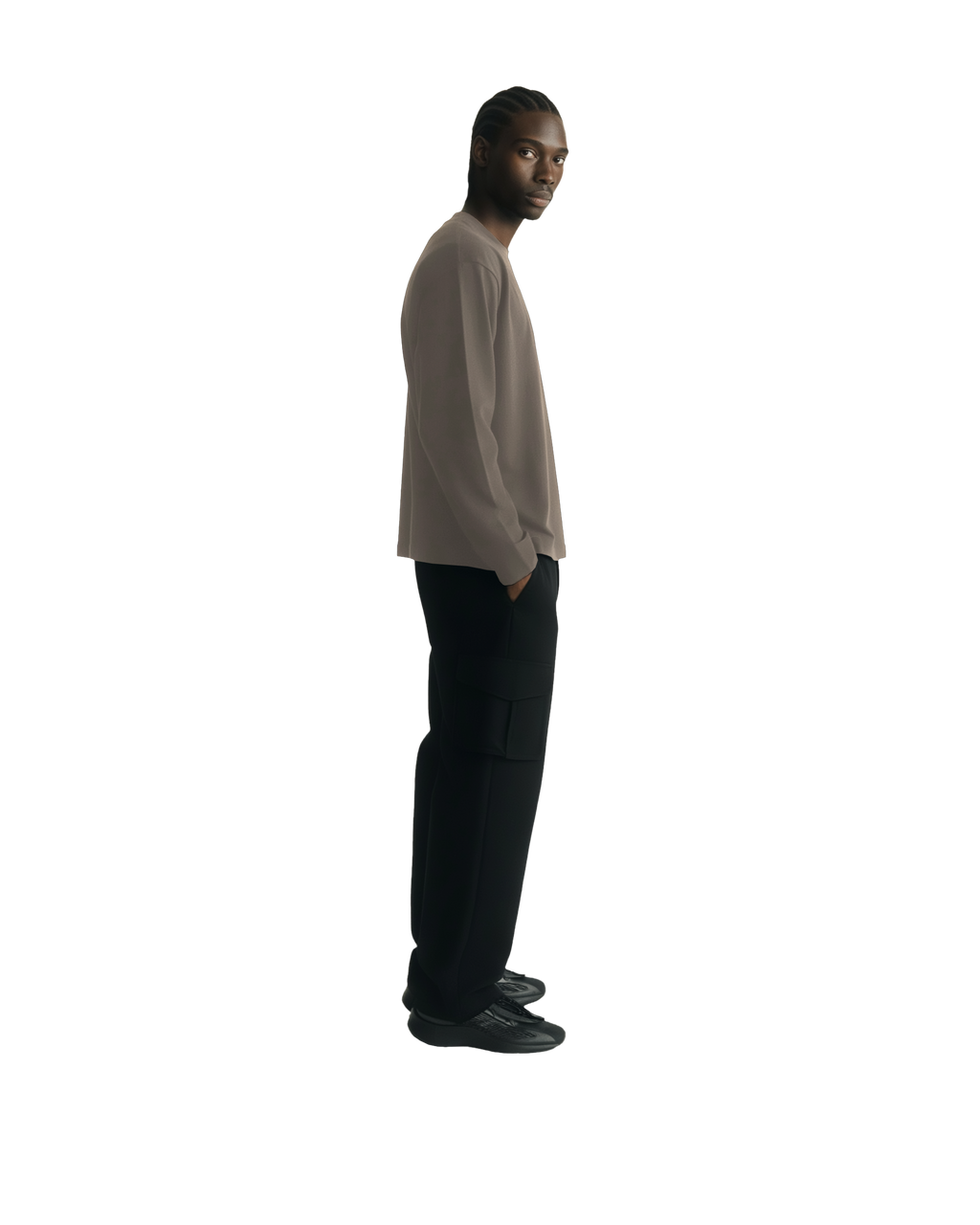 Cropped Long Sleeve (Beige)