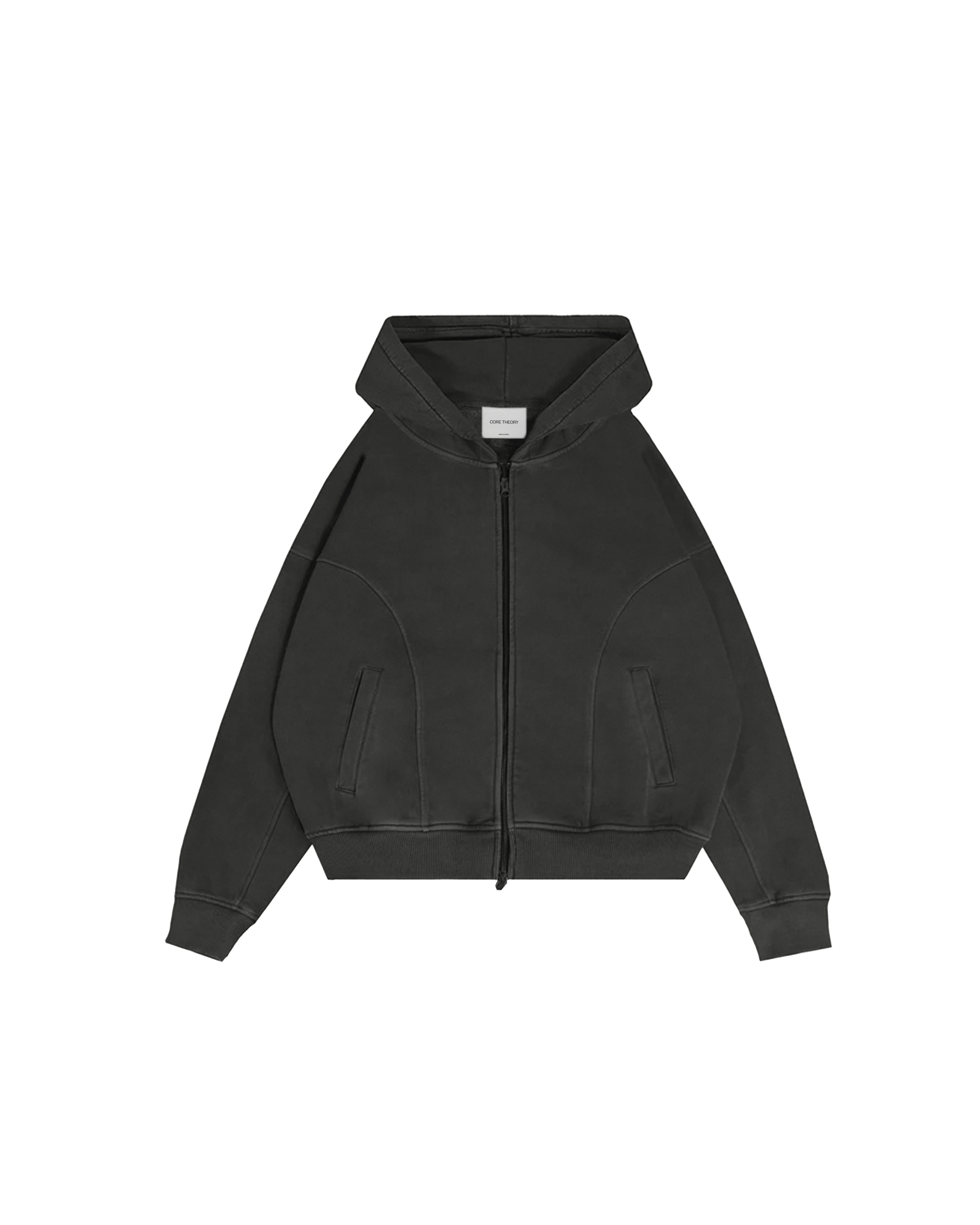 Signature Zip Hoodie (Dark Grey)