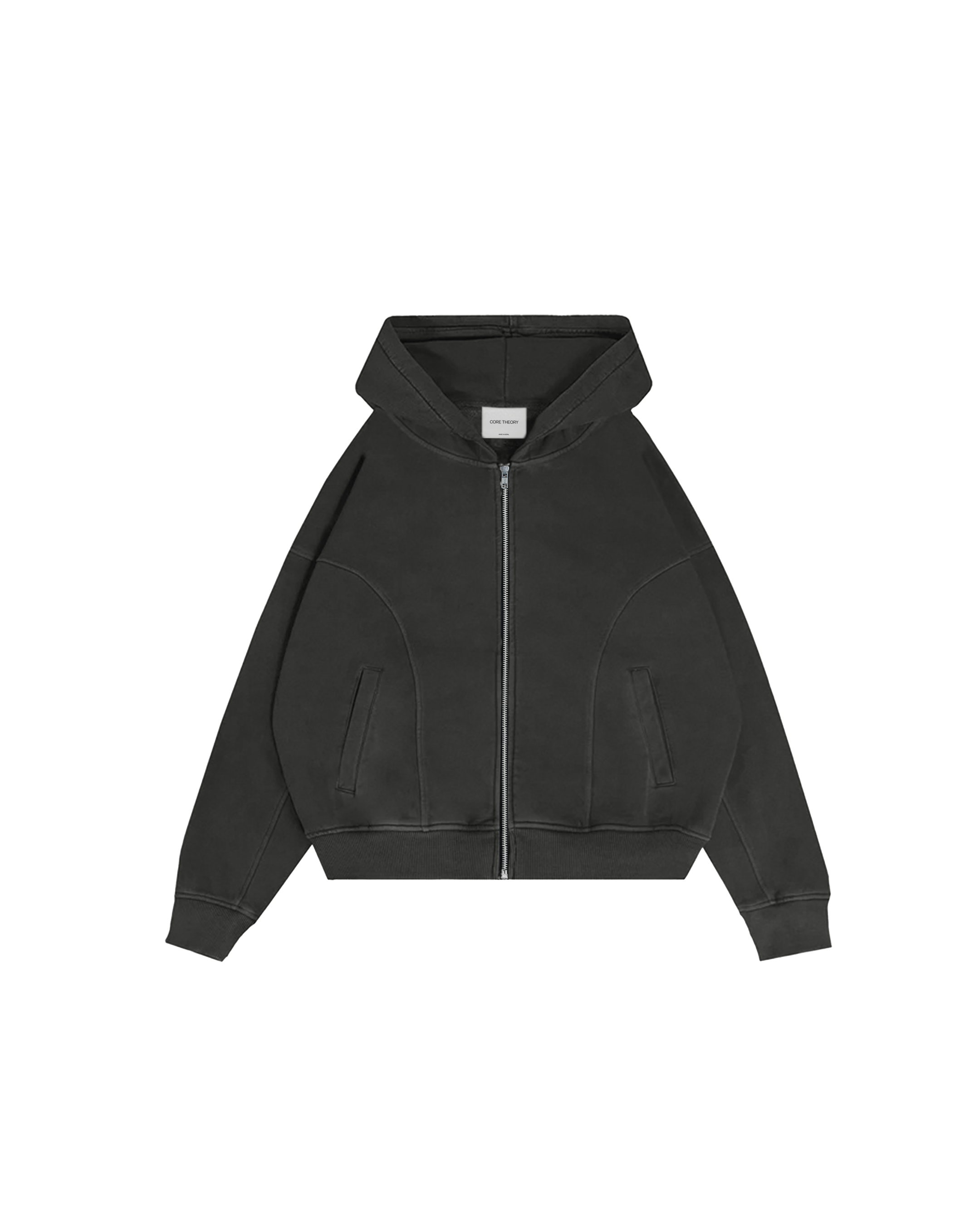 Signature Zip Hoodie (Dark Grey)