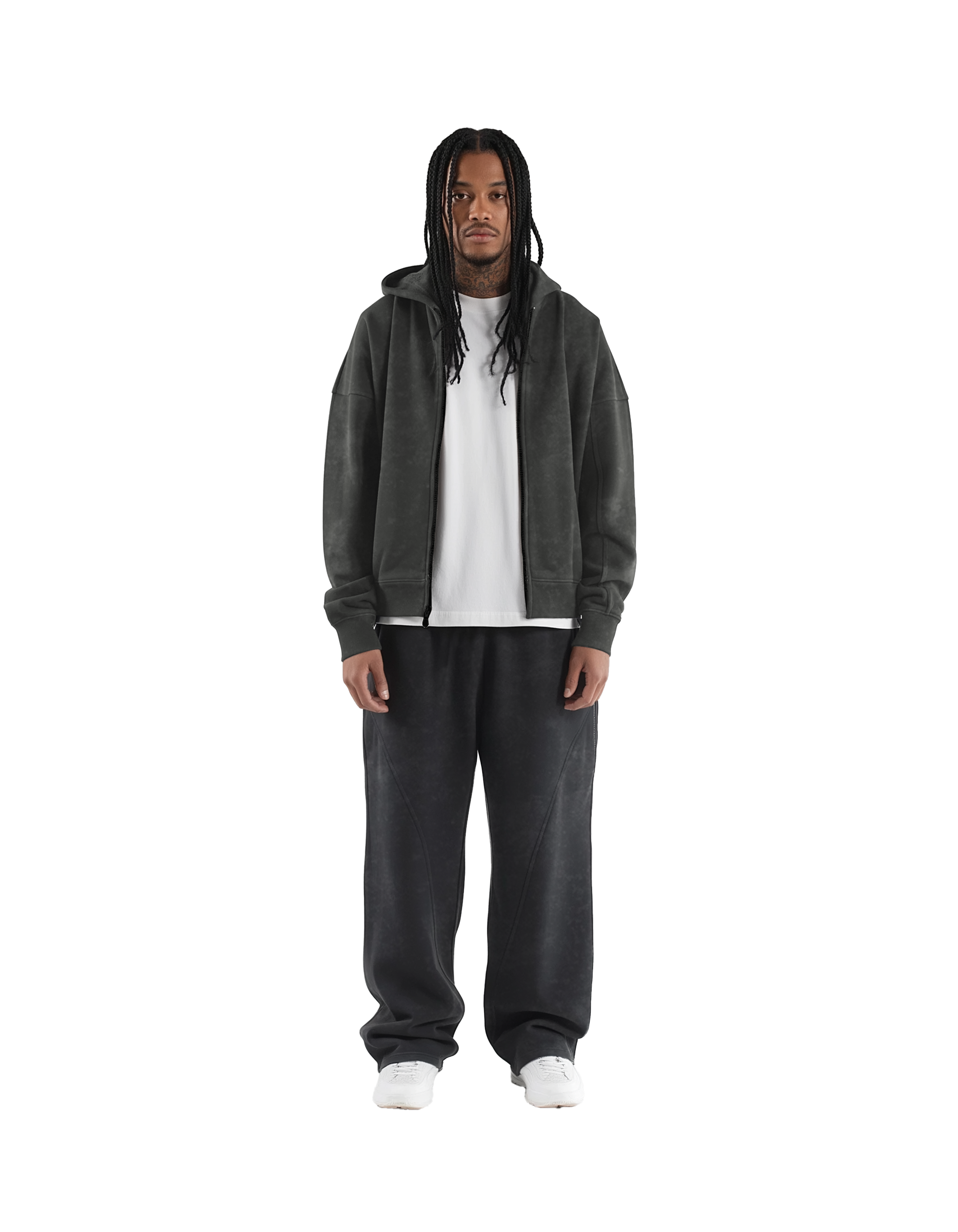 Signature Zip Hoodie (Dark Grey)