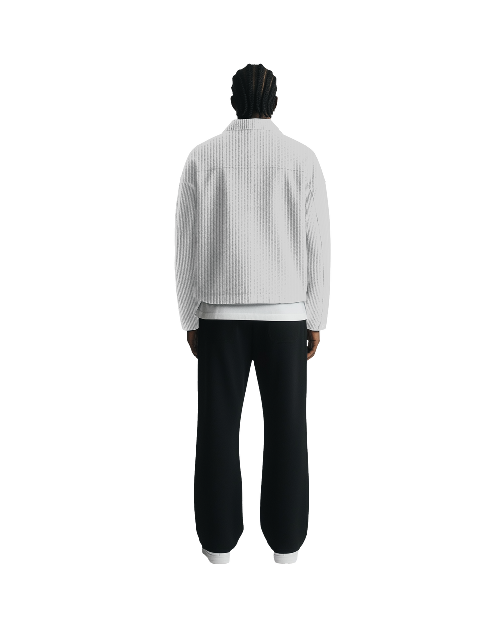 Collared Full Zip (White)