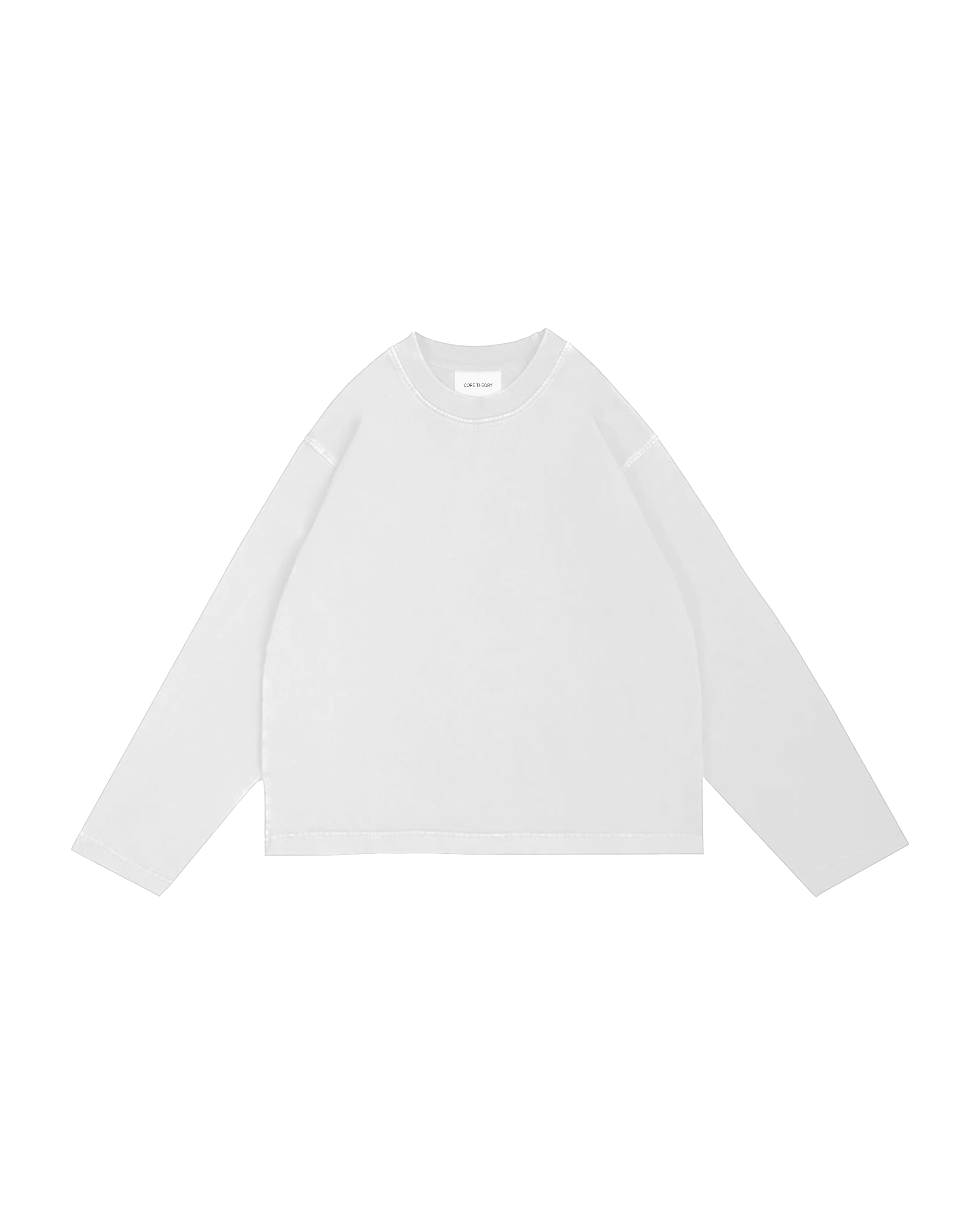 Cropped Long Sleeve (White)