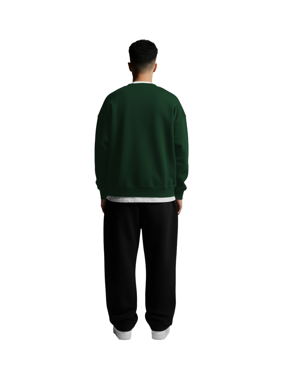 Drop Shoulder Crewneck (Green)