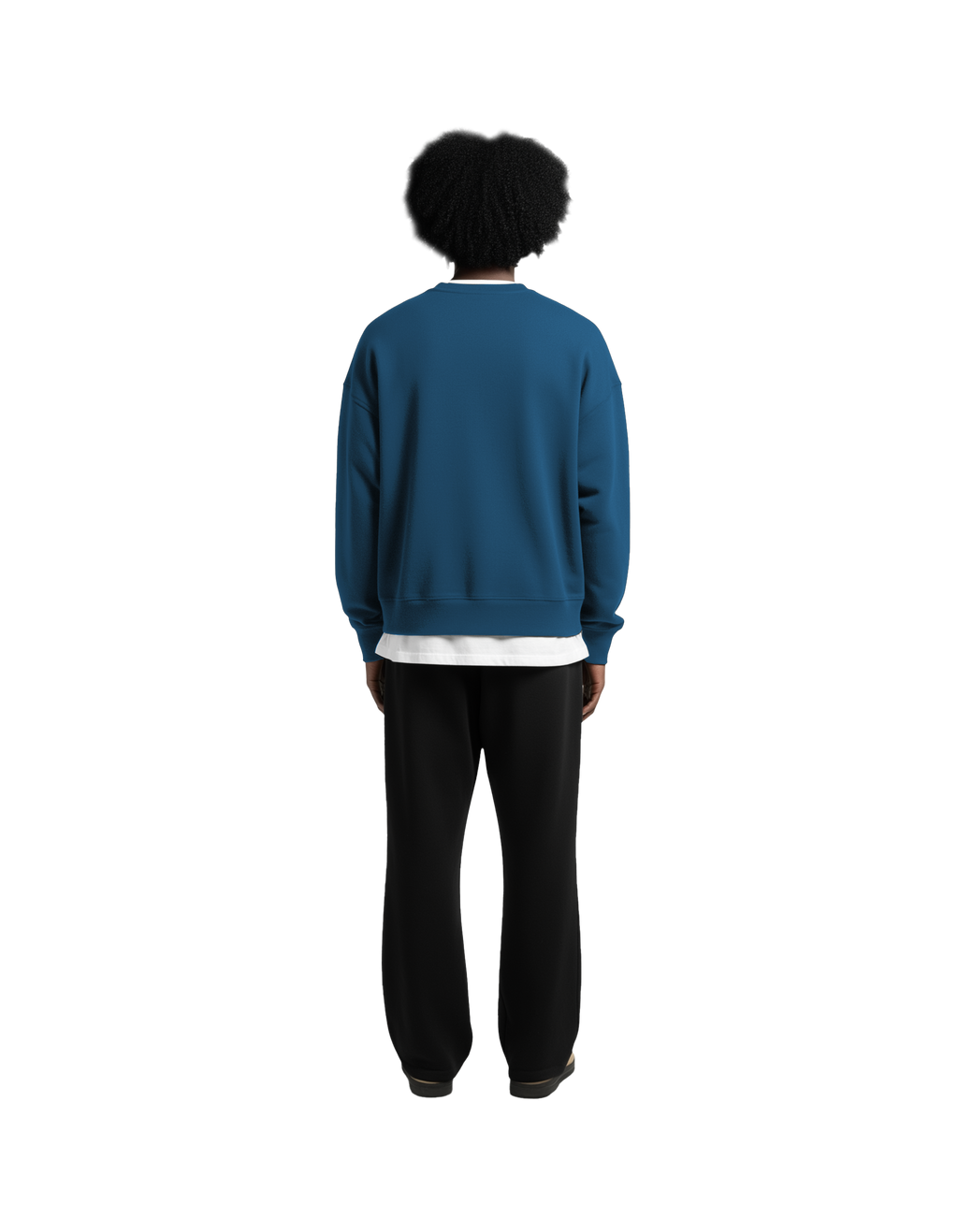 Cropped Crewneck (Blue)