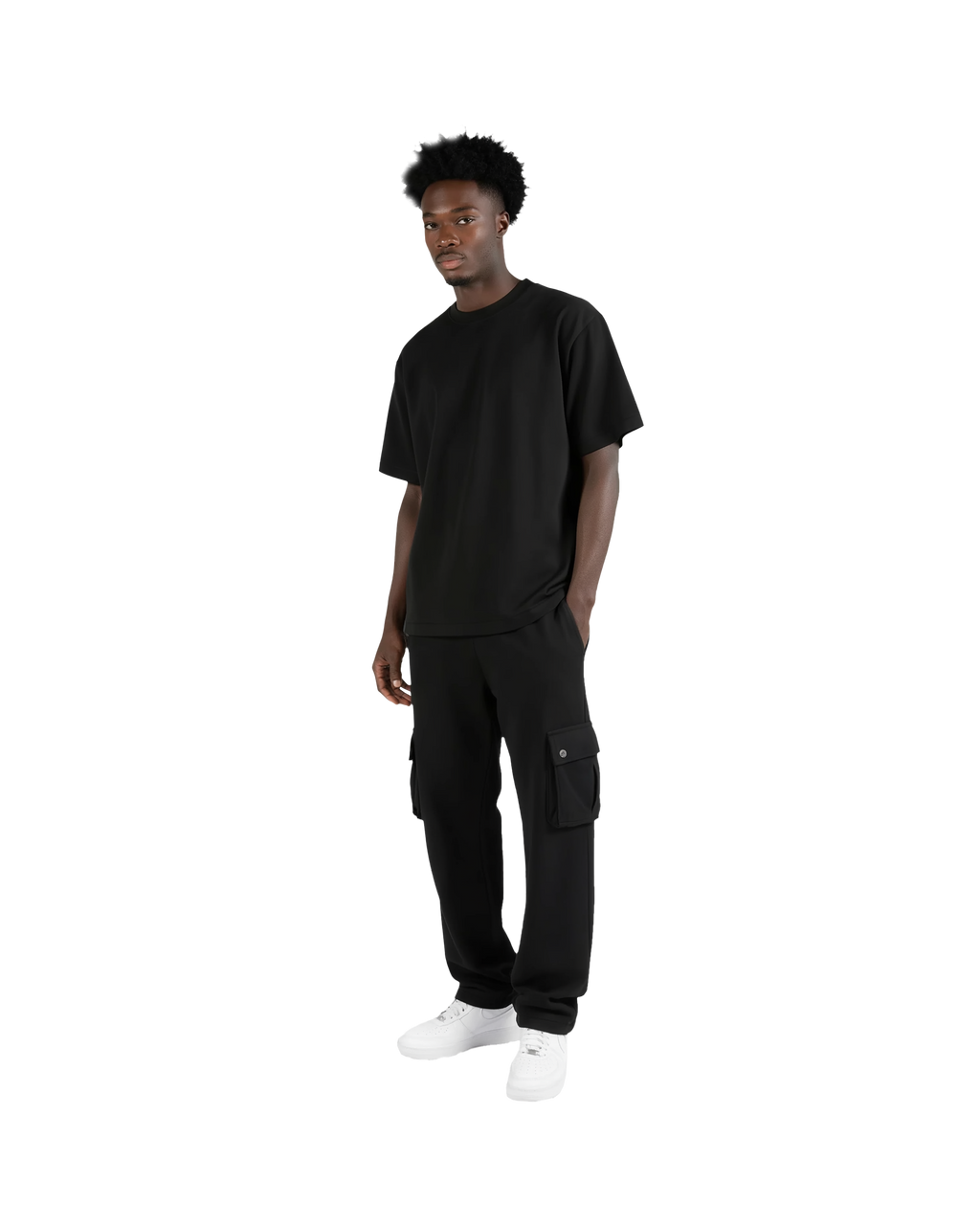 Cargo Sweatpants (Black)
