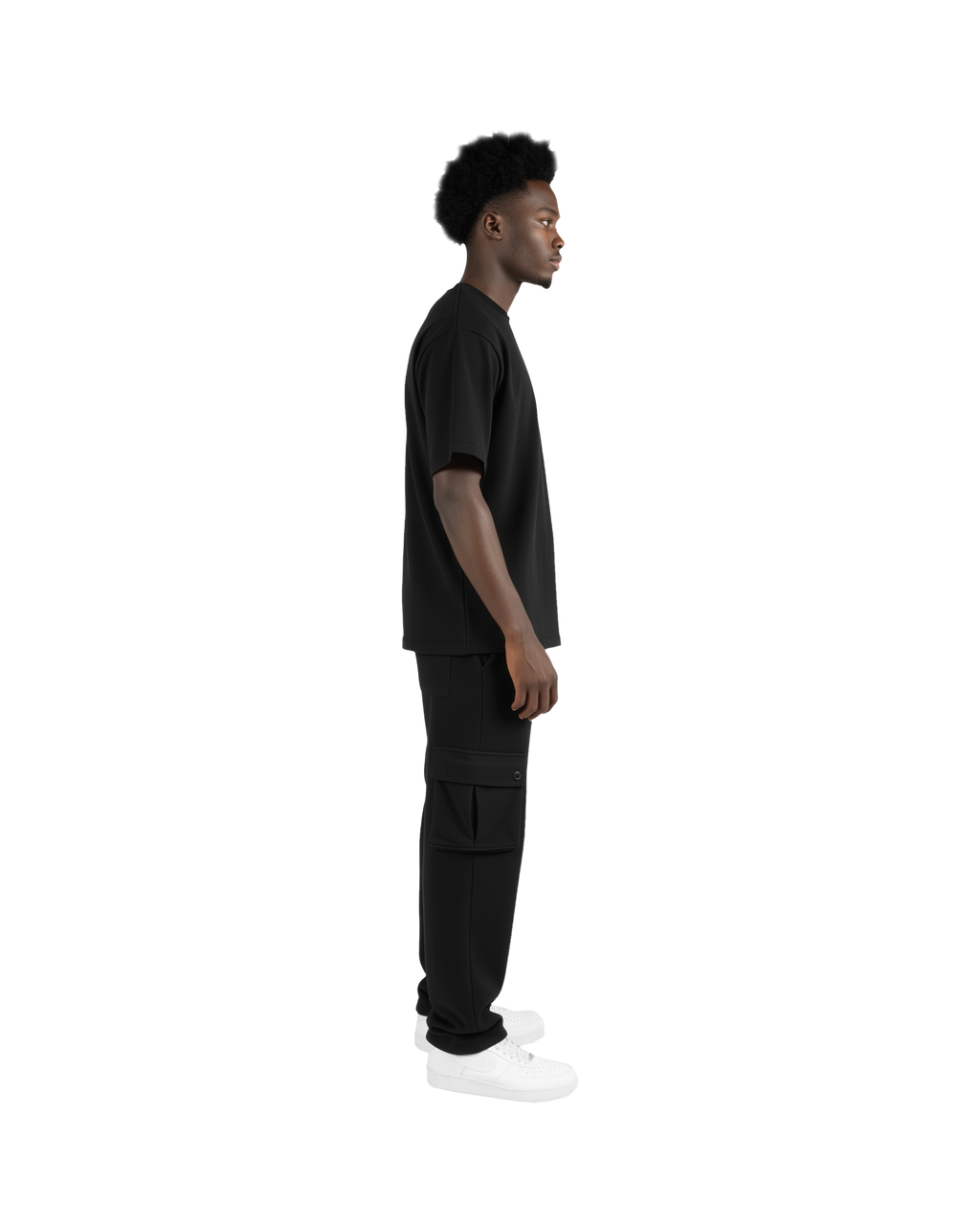 Cargo Sweatpants (Black)