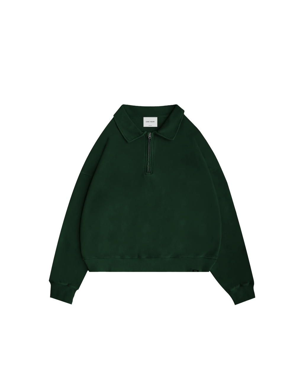 Cropped 1/4 Zip (Green)