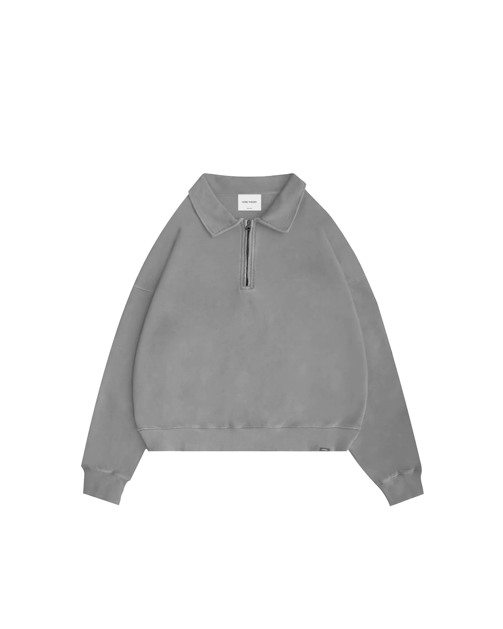 Cropped 1/4 Zip (Grey)
