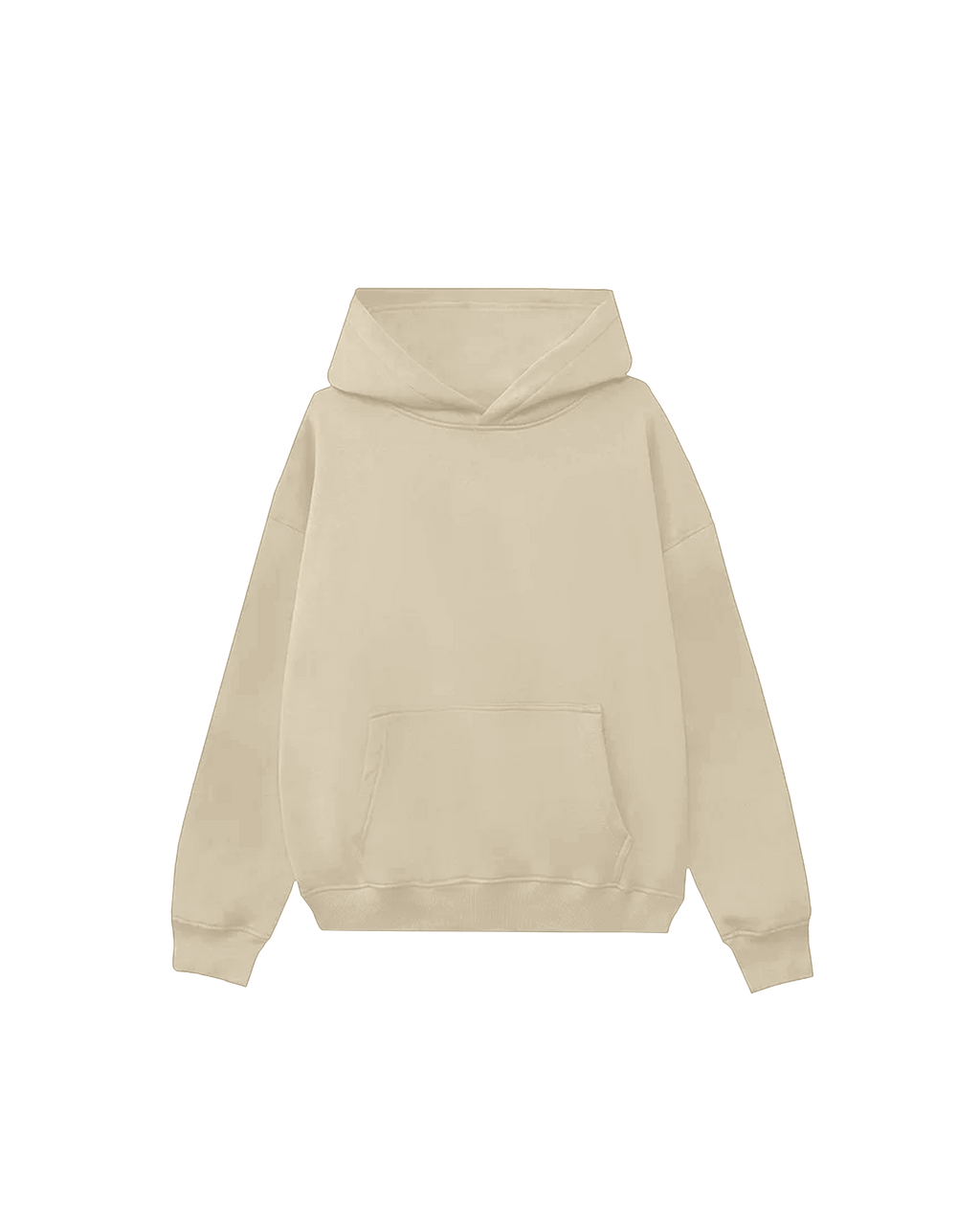 Drop Shoulder Hoodie (Beige)