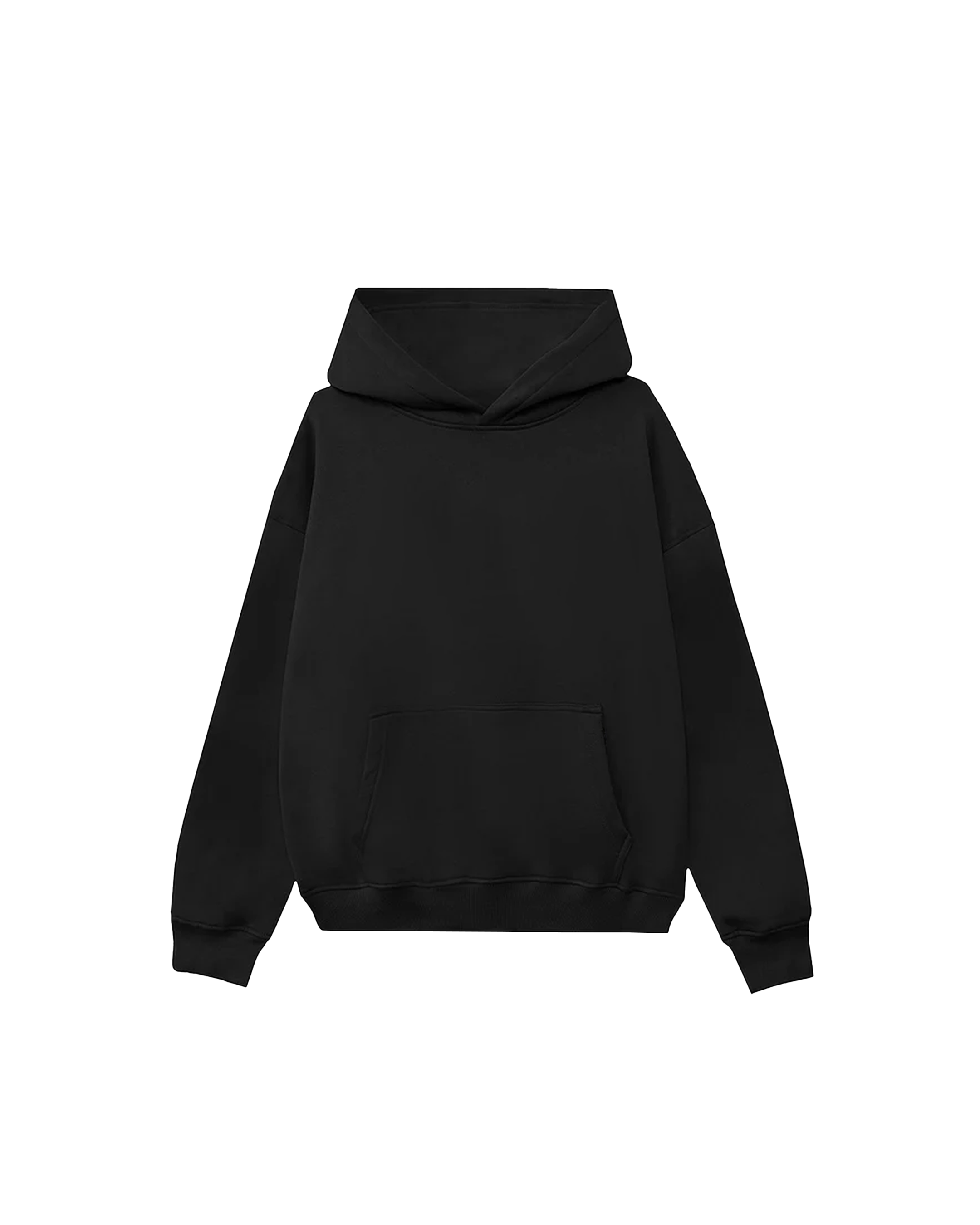 Drop Shoulder Hoodie (Black)