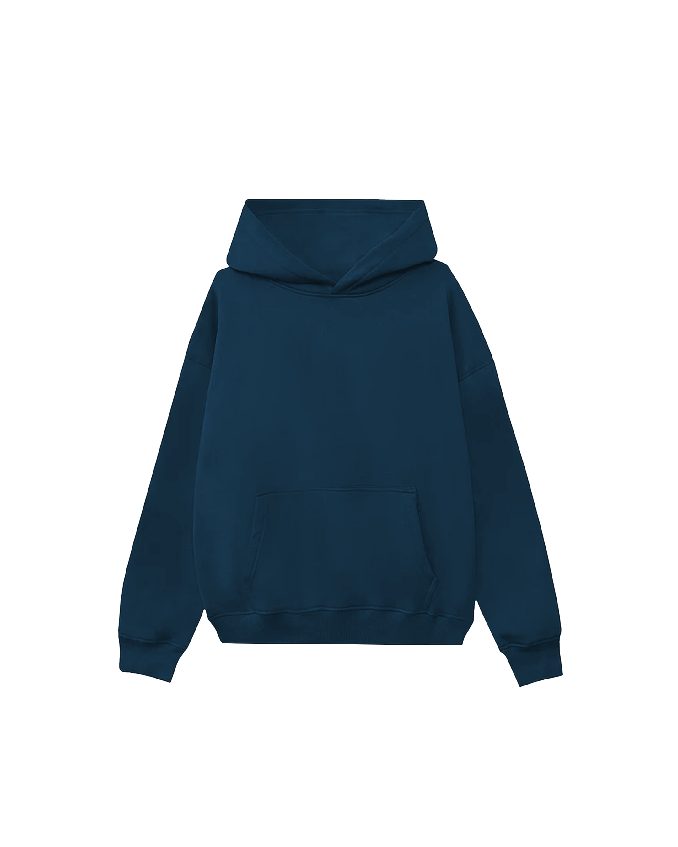 Drop Shoulder Hoodie (Blue)