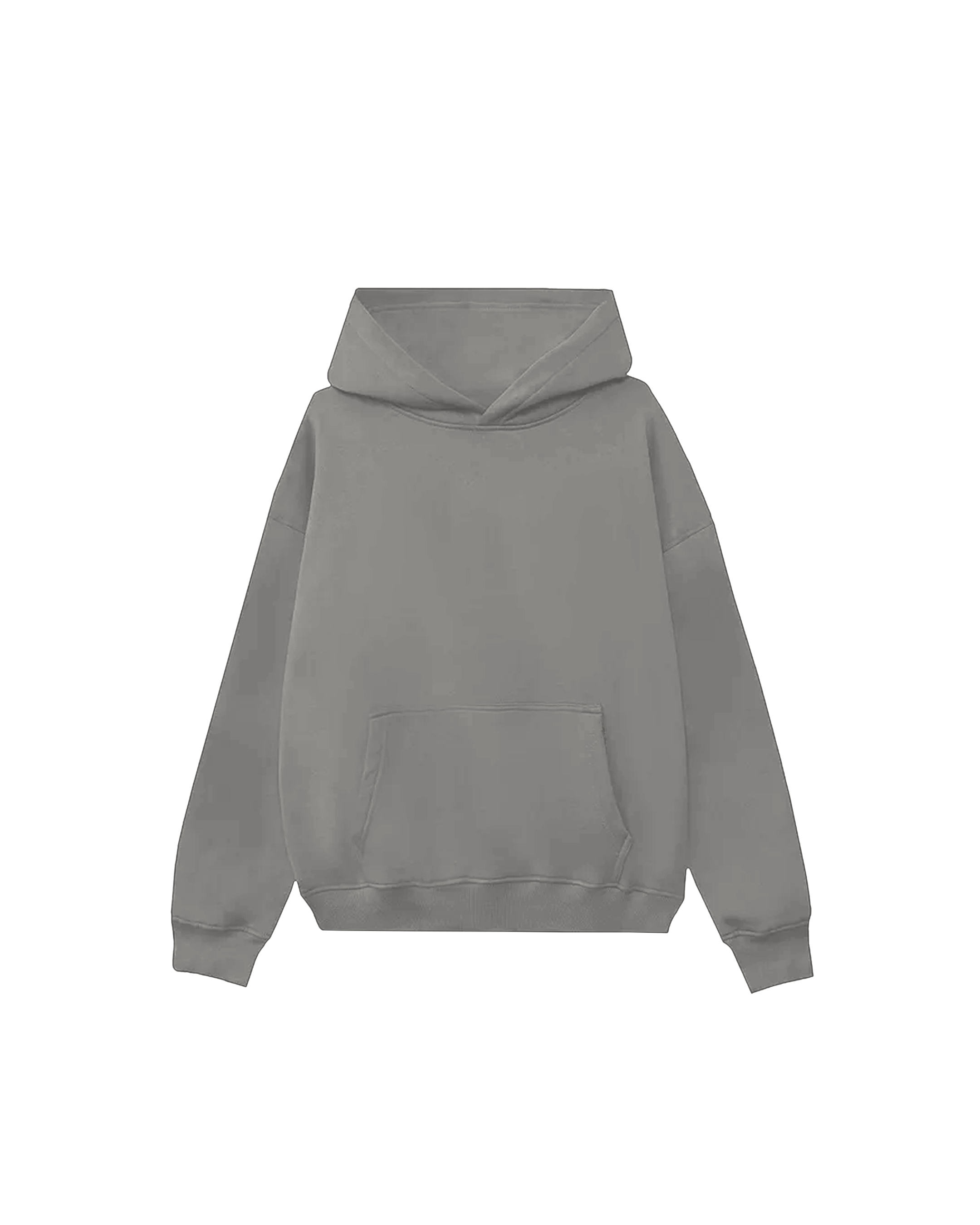 Drop Shoulder Hoodie (Grey)