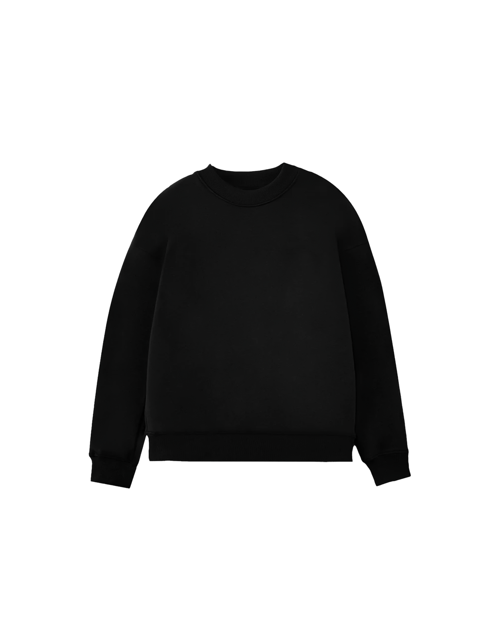 Drop Shoulder Crewneck (Black)