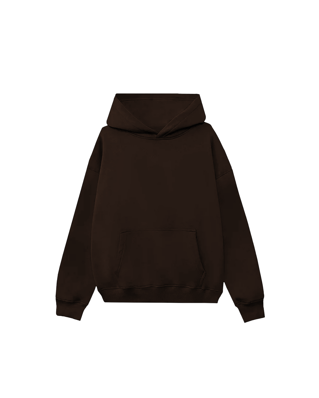 Drop Shoulder Hoodie (Brown)