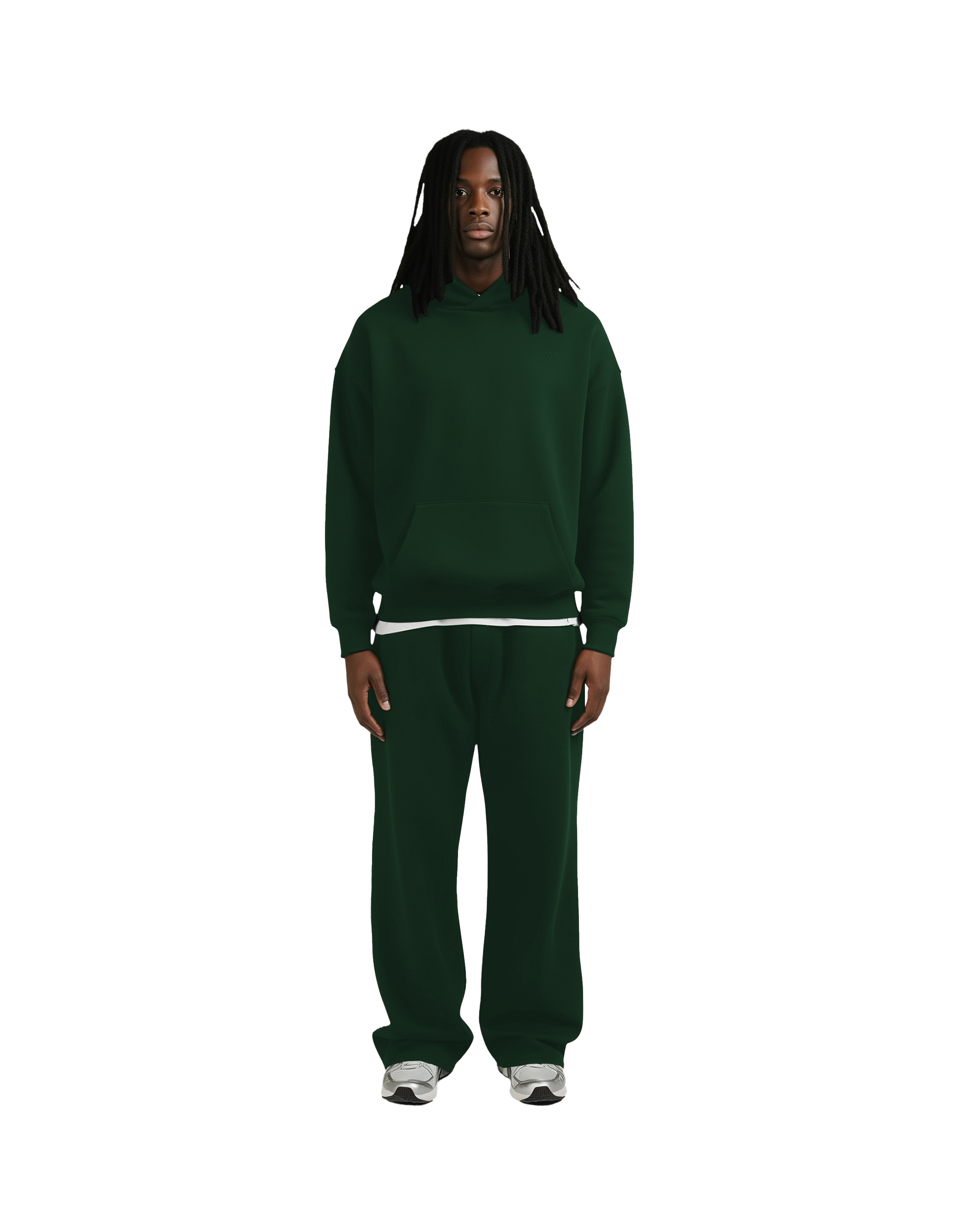 Drop Shoulder Hoodie (Green)