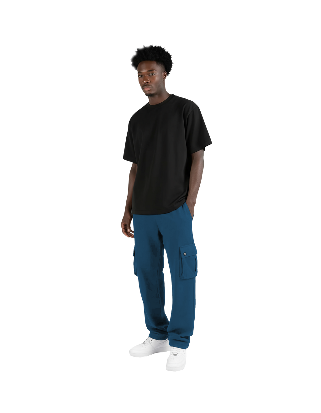Cargo Sweatpants (Blue)
