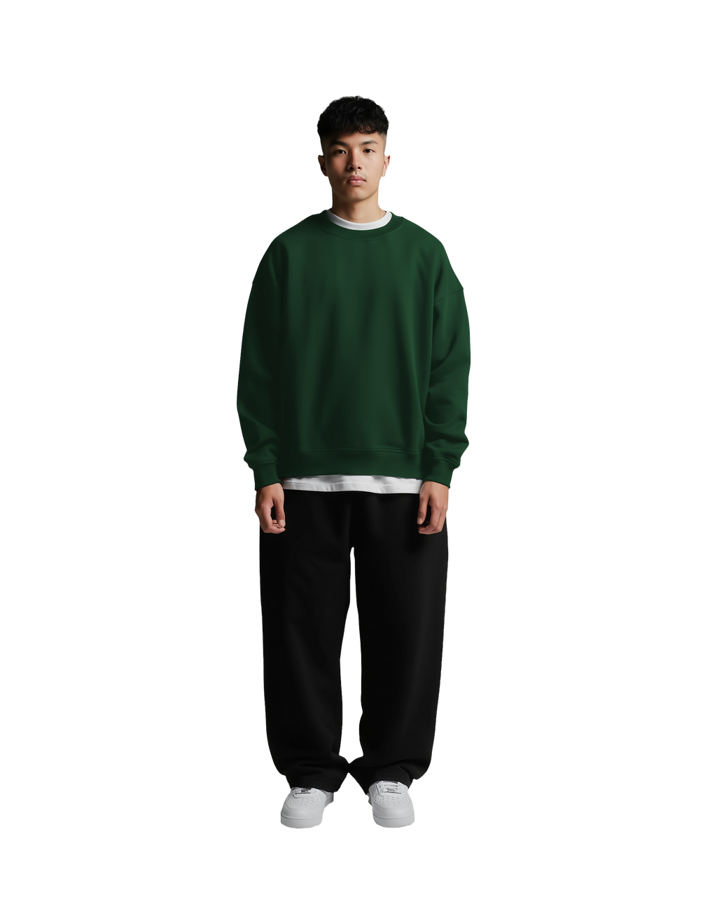 Drop Shoulder Crewneck (Green)