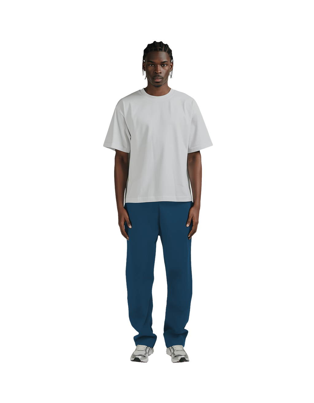 Open Bottom Sweatpant (Blue)