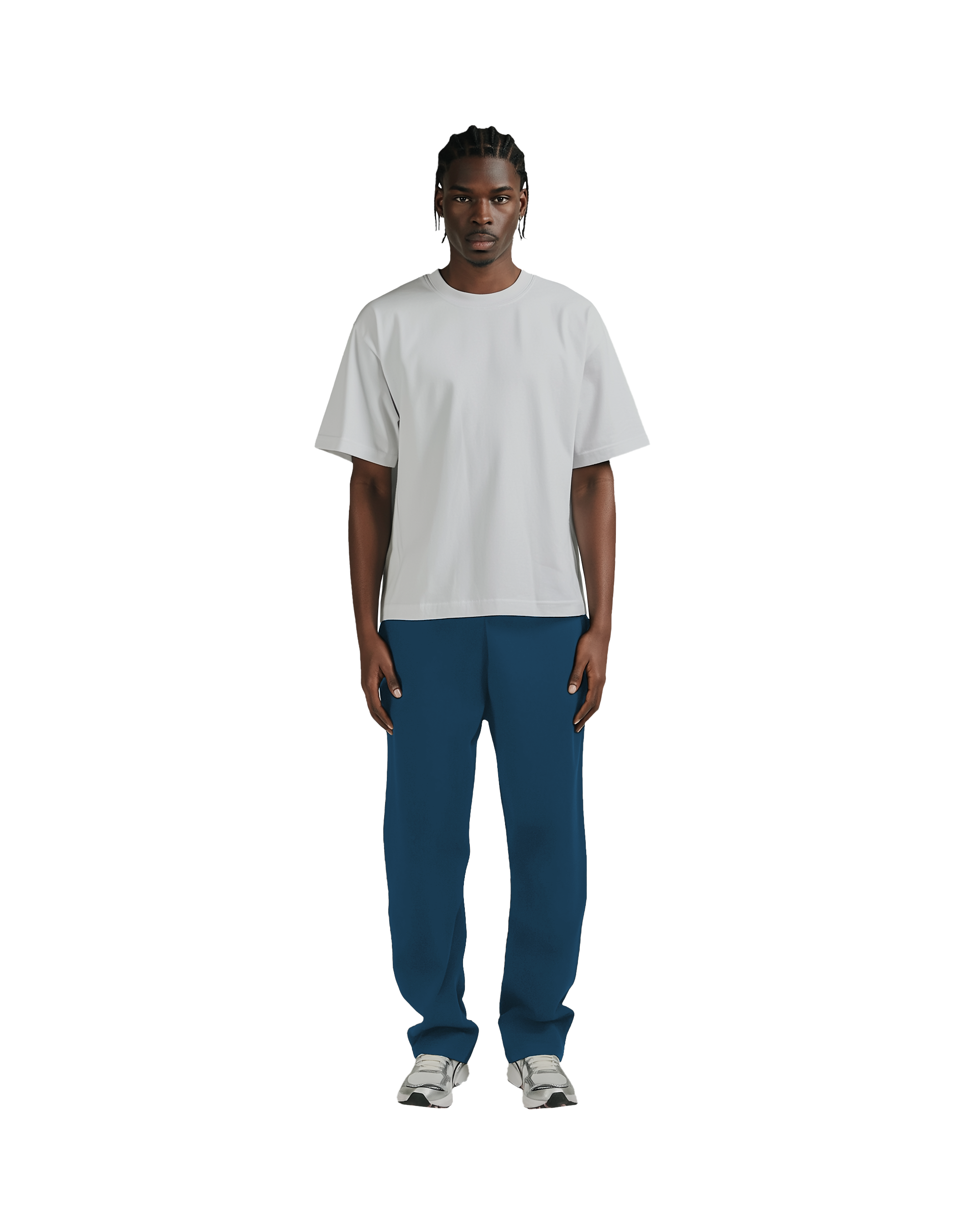 Open Bottom Sweatpant (Blue)