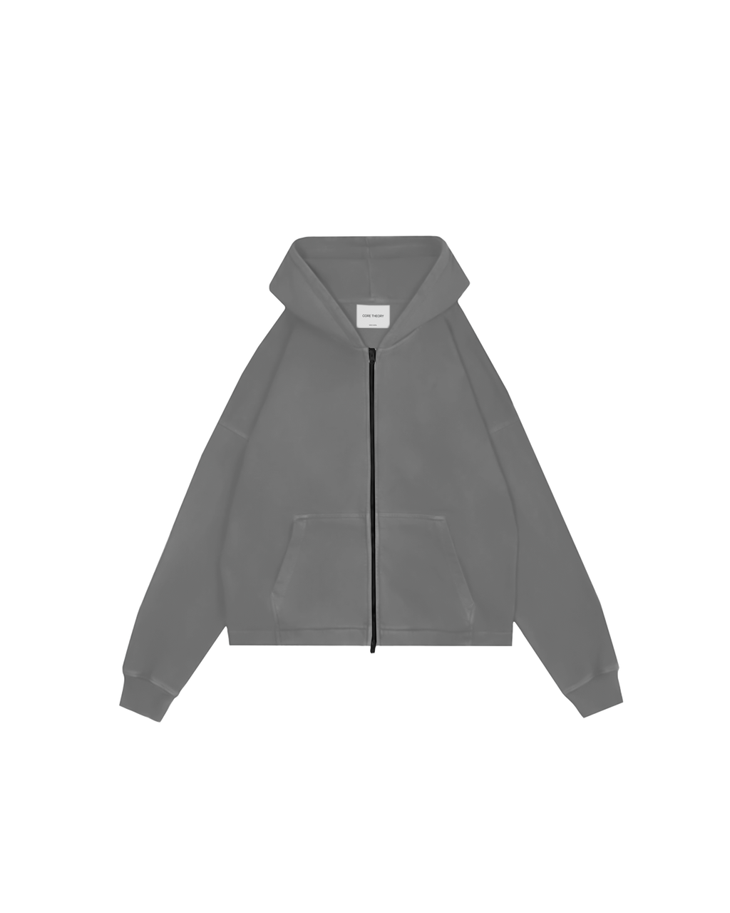Cropped Zip Up (Grey)