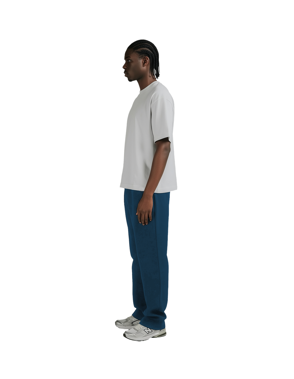 Open Bottom Sweatpant (Blue)