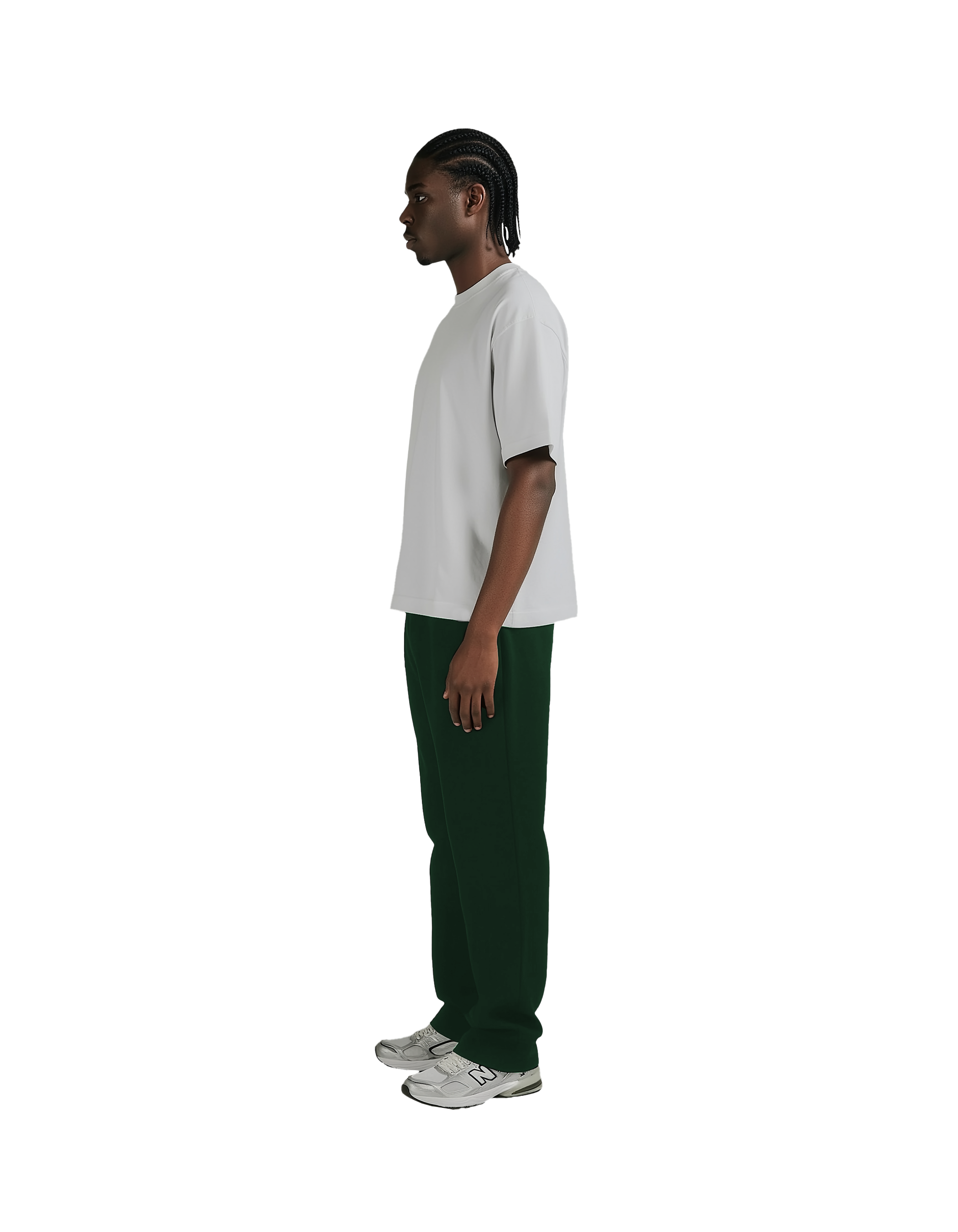 Open Bottom Sweatpant (Green)
