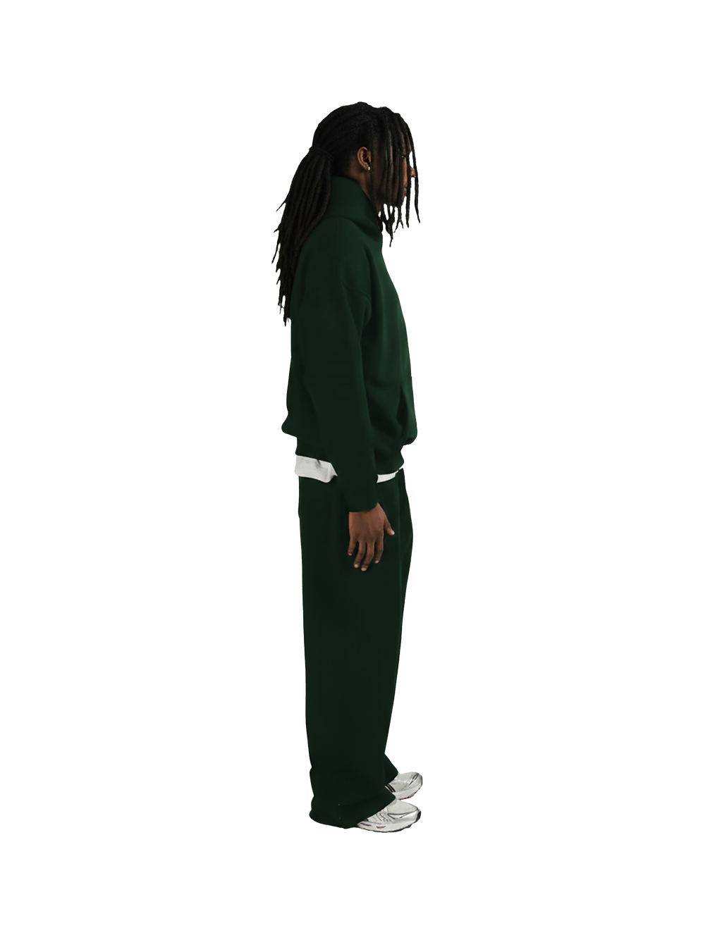 Drop Shoulder Hoodie (Green)